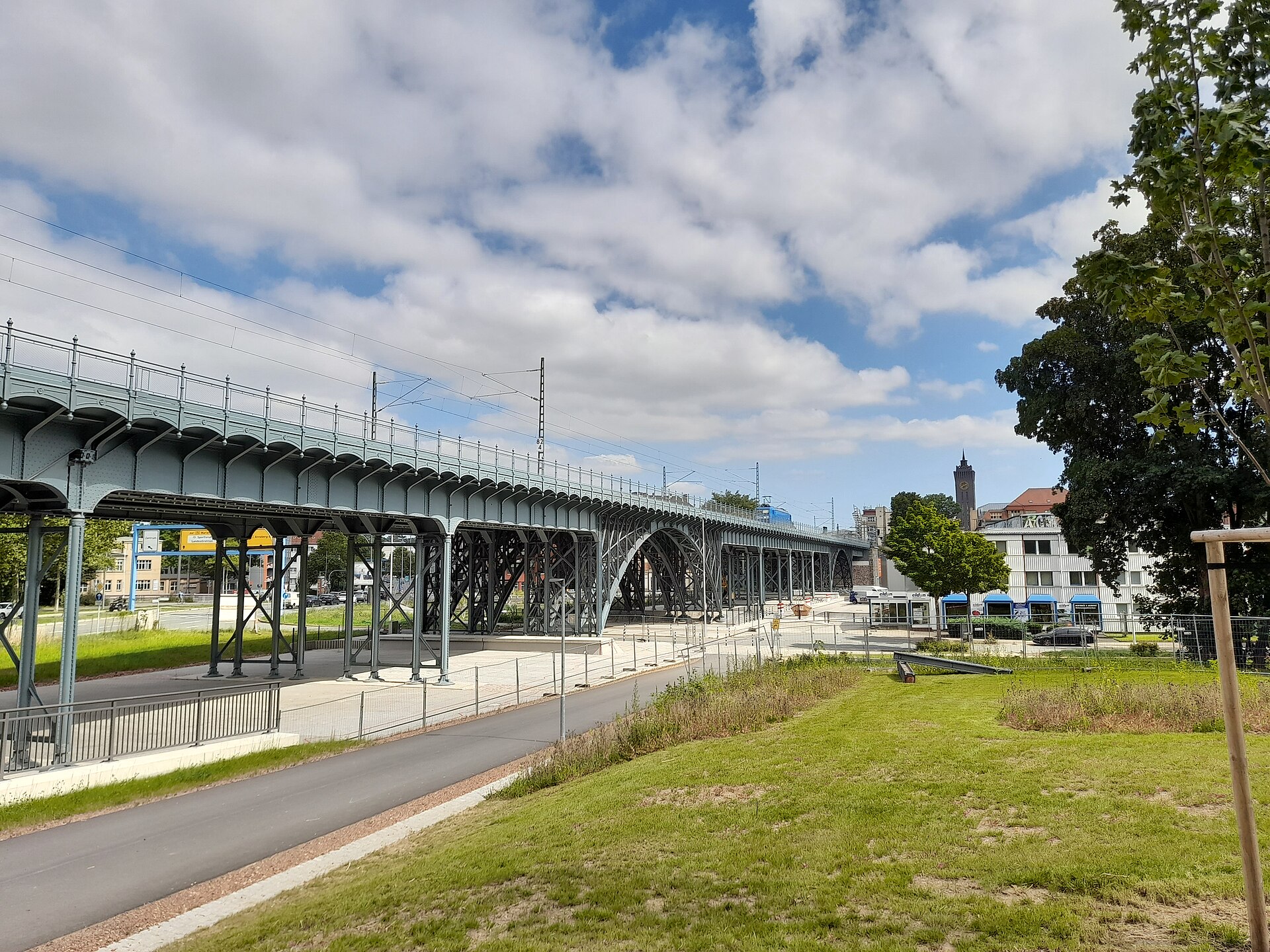 Chemnitzer Viadukt nach der Sanierung, Aufnahme vom 17. August 2025